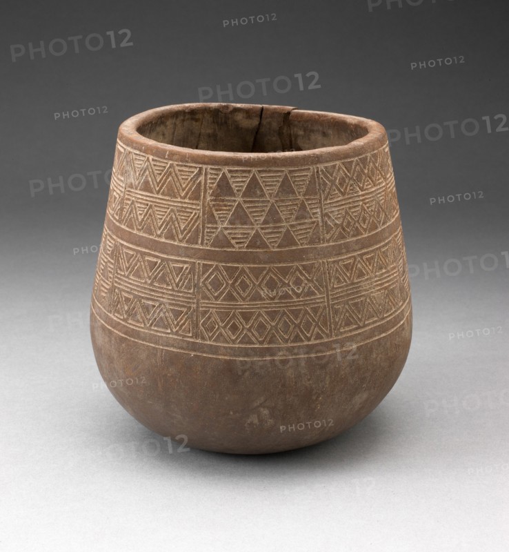 Vessel Incised with Panels of Textile-like Motifs, A.D. 1450/1532.