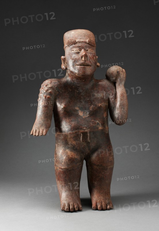 Standing Male Figure Holding a Ball, 100 B.C./A.D. 300.