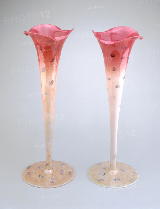 Pair of Agata Vases, c. 1887.