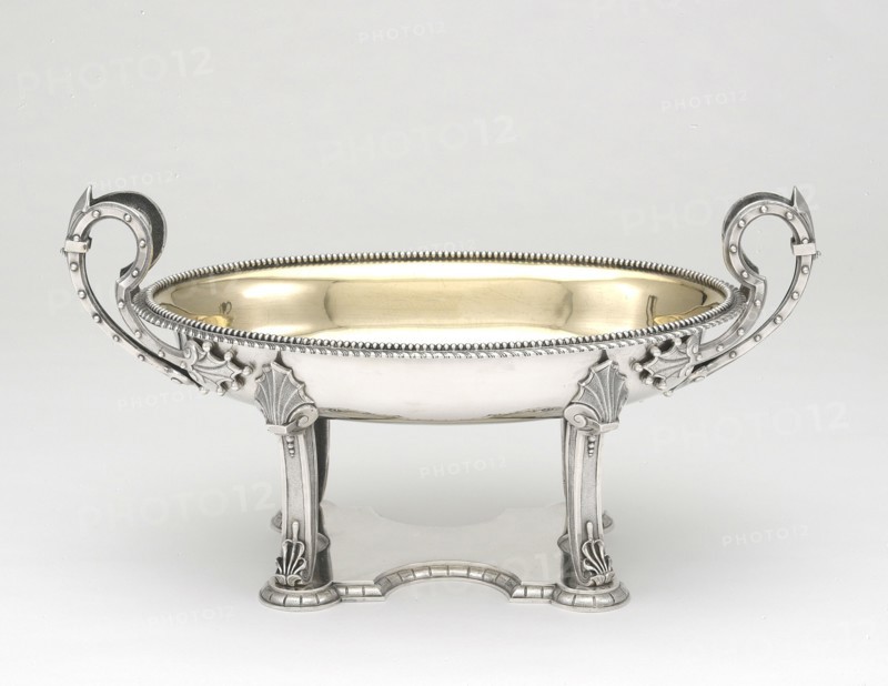 Compote, 1866. Dish for serving dessert.