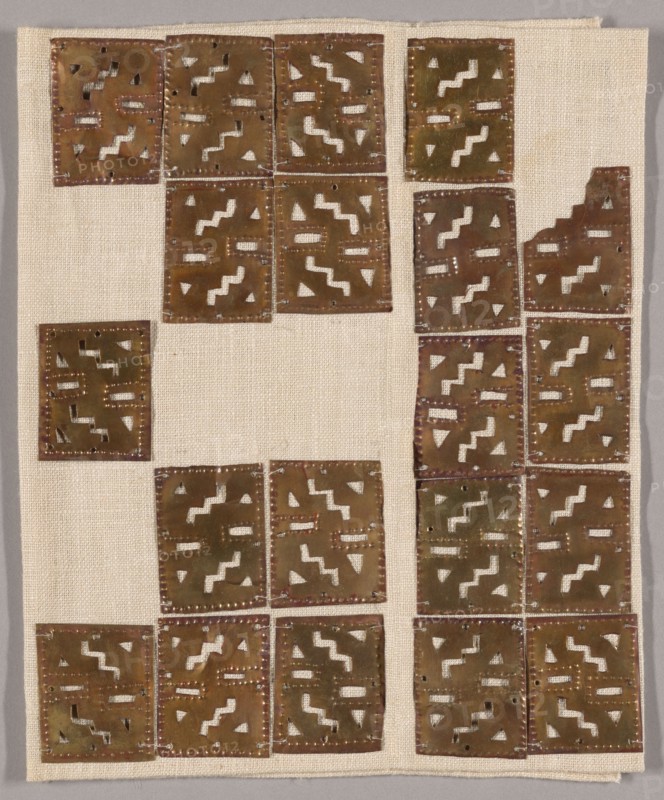 Rectangular Costume Ornaments with Geometric Motifs, A.D. 1000/1450.