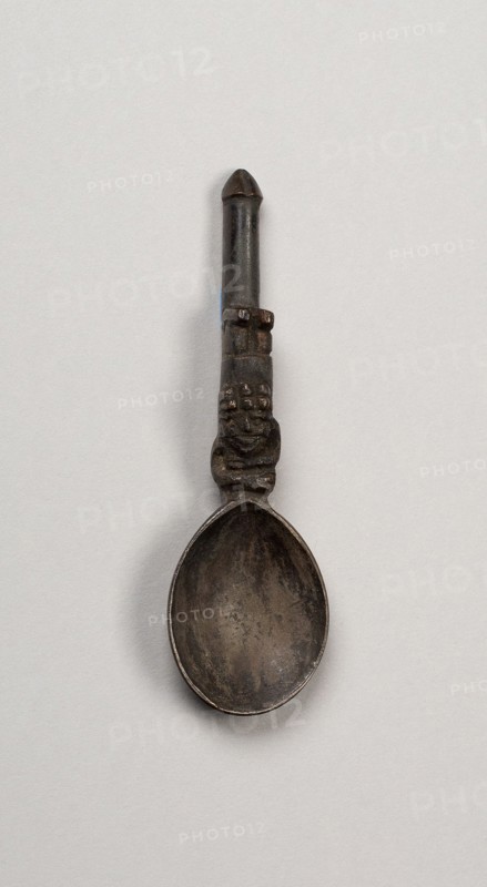 Spoon with Reclining Figure on Handle, A.D. 1450/1532.