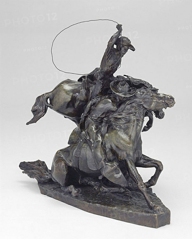 Lassoing Wild Horses, 1898.