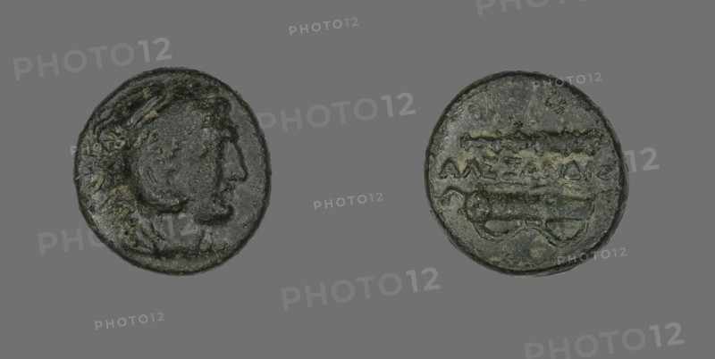 Coin Depicting the Hero Herakles, 336-323 BCE.