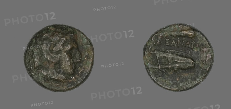 Coin Depicting the Hero Herakles, 336-323 BCE.
