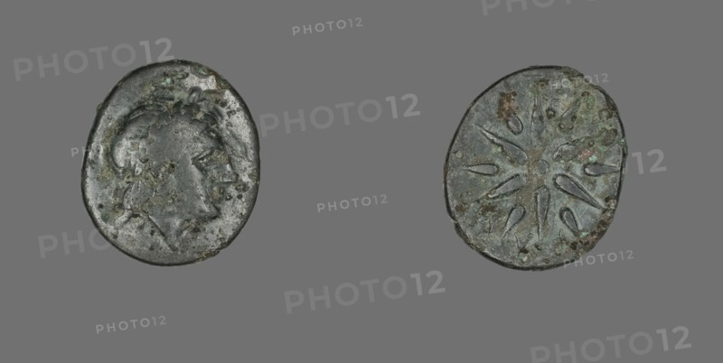 Coin Depicting the God Apollo, 4th century BCE.