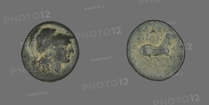 Coin Depicting the Goddess Athena, 387-301 BCE.
