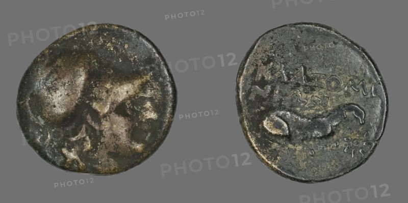 Coin Depicting the Goddess Athena, 387-301 BCE.