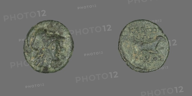 Coin Depicting the Goddess Athena, 387-301 BCE.