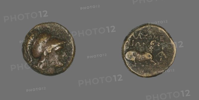 Coin Depicting the Goddess Athena, 387-301 BCE.