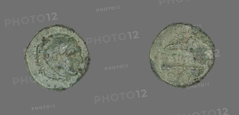 Coin Depicting the Hero Herakles, 300-200 BCE.