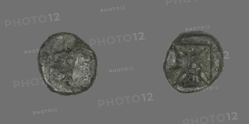 Diobol (Coin) Depicting a Lion, 395-377 BCE or 478 BCE and later.