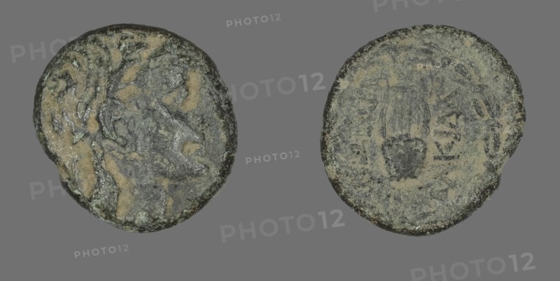 Coin Depicting the God Apollo, about 88-50 BC.