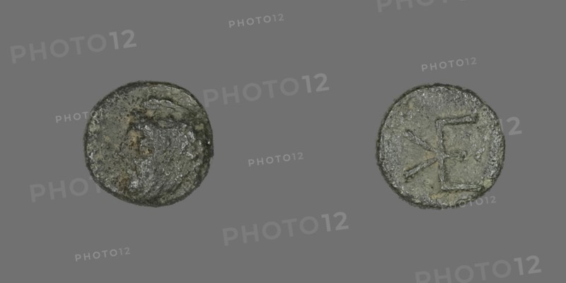 Coin Depicting Head of a Male, 400-310 BCE.