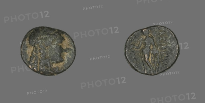 Coin Depicting the God Apollo, 222-187 BCE.