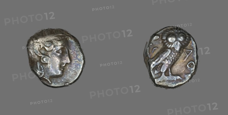 Tetradrachm (Coin) Depicting the Goddess Athena, 296-295 BCE.
