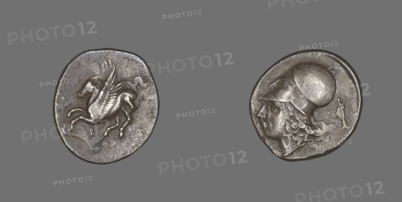 Stater (Coin) Depicting Pegasus Flying, 4th-3rd century BCE.
