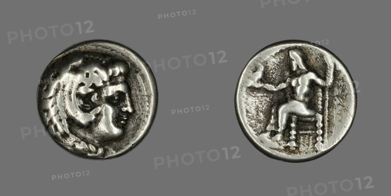 Tetradrachm (Coin) Depicting the Hero Herakles, 336-323 BCE.