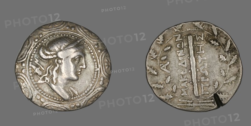 Tetradrachm (Coin) Depicting the Goddess Artemis Tauropolis, 158-149 BCE.