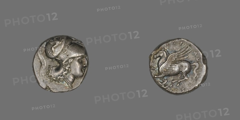 Stater (Coin) Depicting the Goddess Athena, 317-310 BCE.