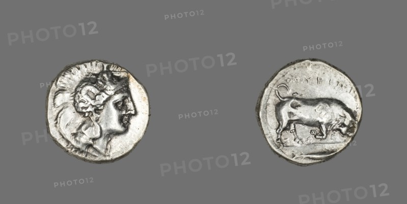 Stater (Coin) Depicting the Goddess Athena, 350-320 BCE.
