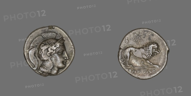 Stater (Coin) Depicting the Goddess Athena, 400-317 BCE.