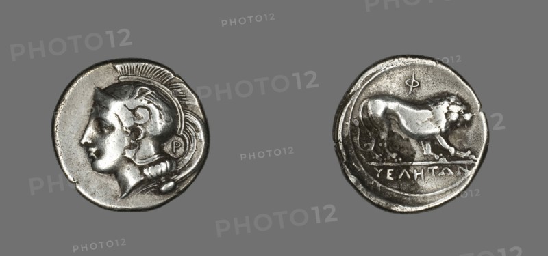 Stater (Coin) Depicting the Goddess Athena, 400-317 BCE.