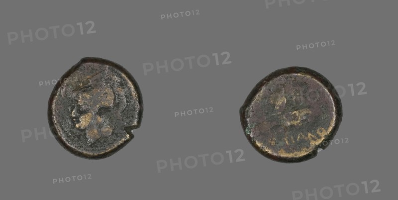 Coin Depicting the Goddess Athena, about 300-268 BCE.