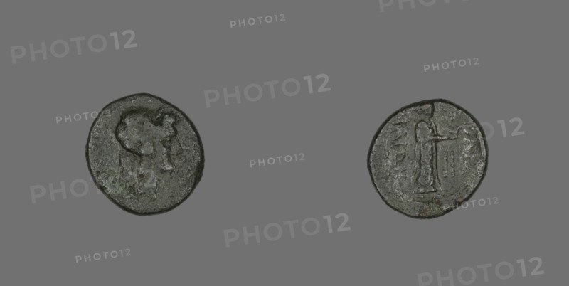 Hexas (Coin) Depicting the God Apollo, late 3rd-2nd century BCE.
