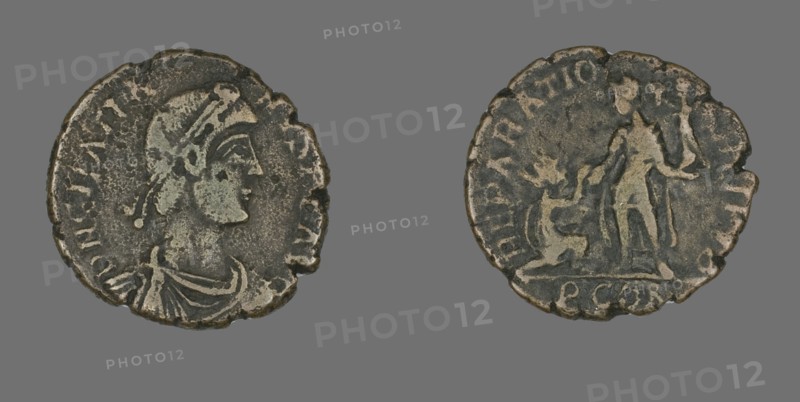Coin Portraying Emperor Gratian, 367-383.