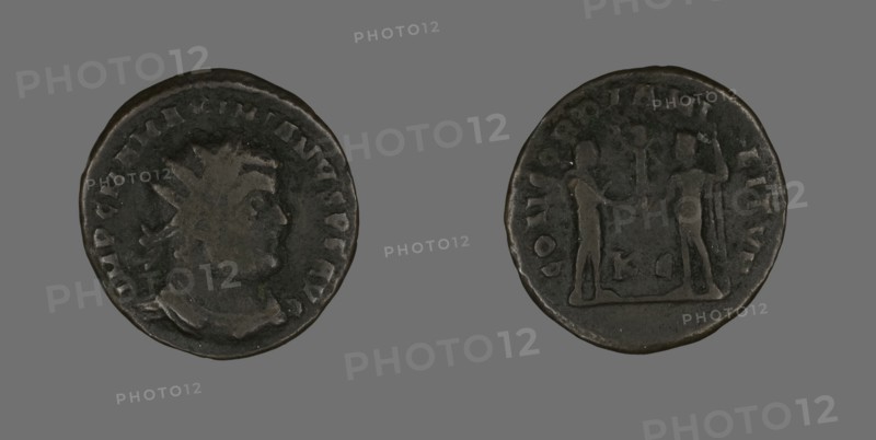 Coin Portraying Emperor Maximianus, 286-305.
