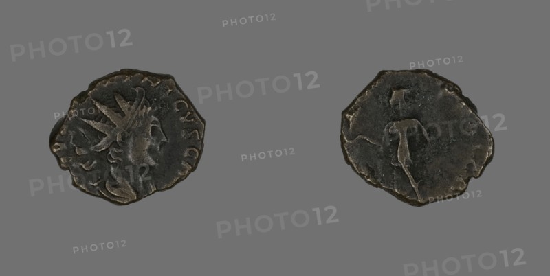 Coin Portraying Emperor Tetricus II, 271-274.