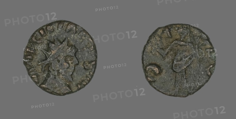 Coin Portraying the Radiate Bust of an Emperor, 3rd century.