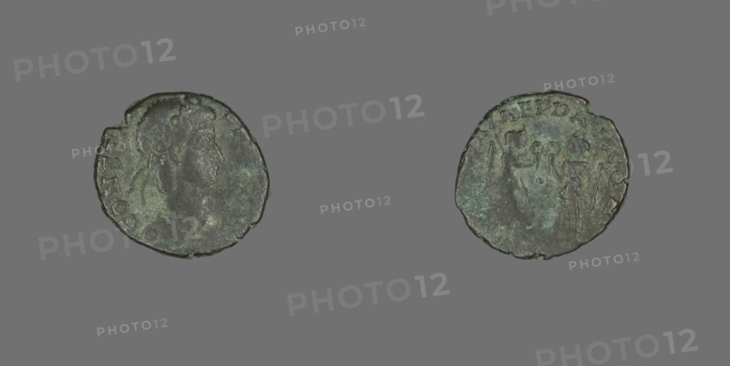 Coin Portraying Emperor Constans, 335-350 CE.