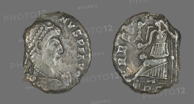 Coin Portraying an Emperor, late 4th century.
