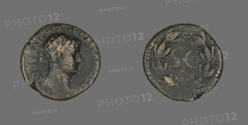 Coin Portraying Emperor Hadrian, 117-138.