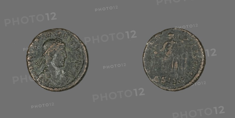 Coin Portraying Emperor Valentinian II, 375-392.