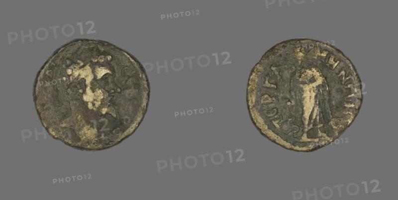 Coin Portraying Emperor Septimius Severus, 159-138 BCE.