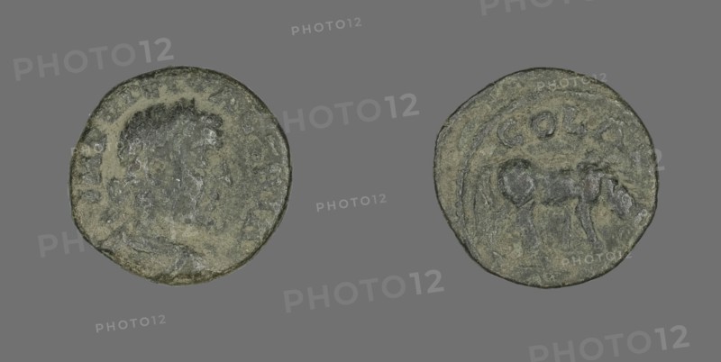 Coin Portraying Emperor Valerian (?), 253-260.