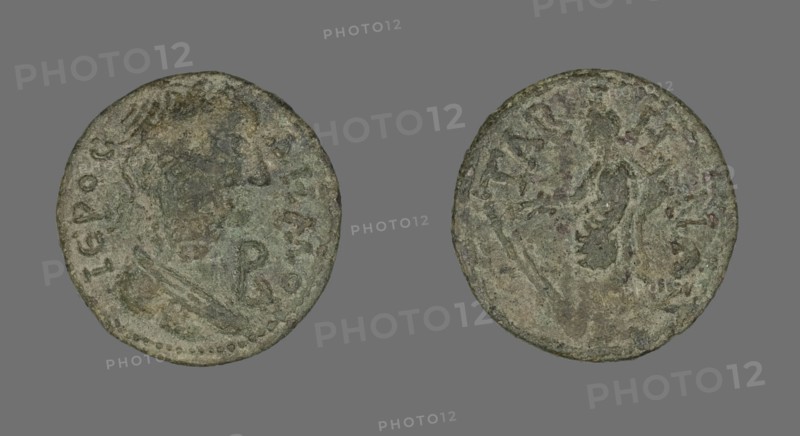 Coin Depicting Populus Romanus, 79-81 or 211-217.