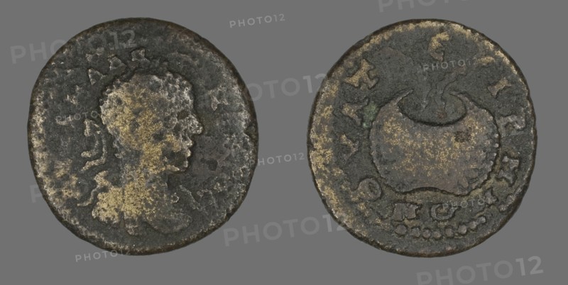 Coin Portraying Emperor Elagabalus, 218-222.