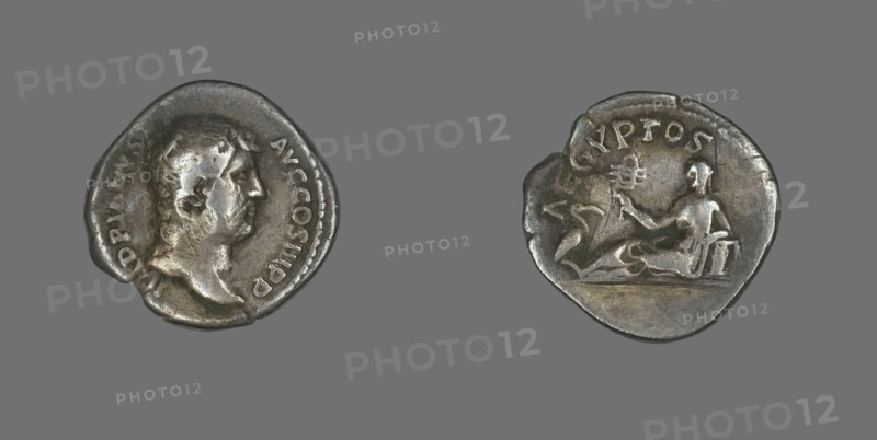 Denarius (Coin) Portraying Emperor Hadrian, 134-138.