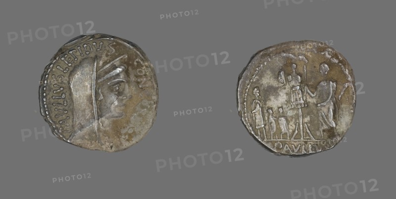 Denarius (Coin) Depicting Concordia, about 62 BCE.