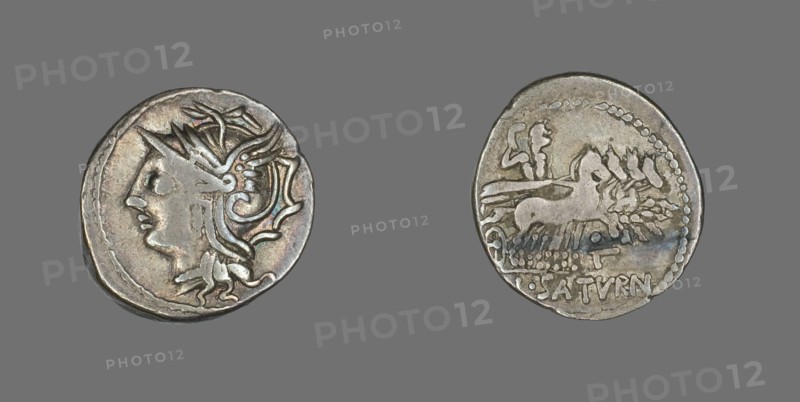 Denarius (Coin) Depicting the Goddess Roma, 104 BCE.