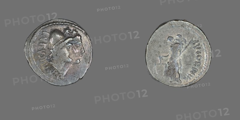 Denarius (Coin) Depicting the Dioscuri, 49 BCE.
