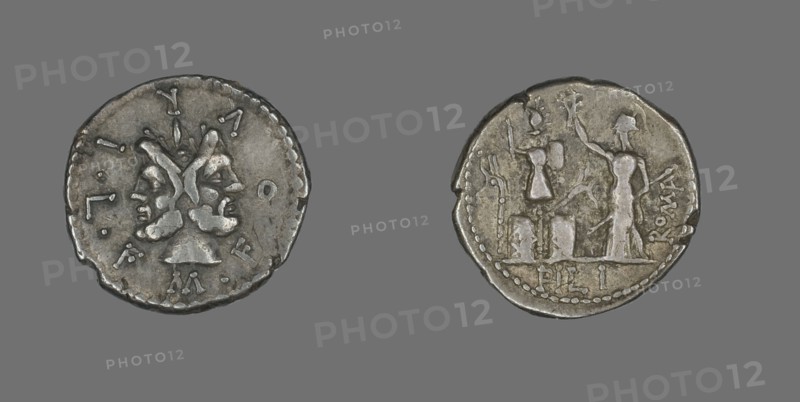 Denarius (Coin) Depicting the God Janus, 119 BCE.