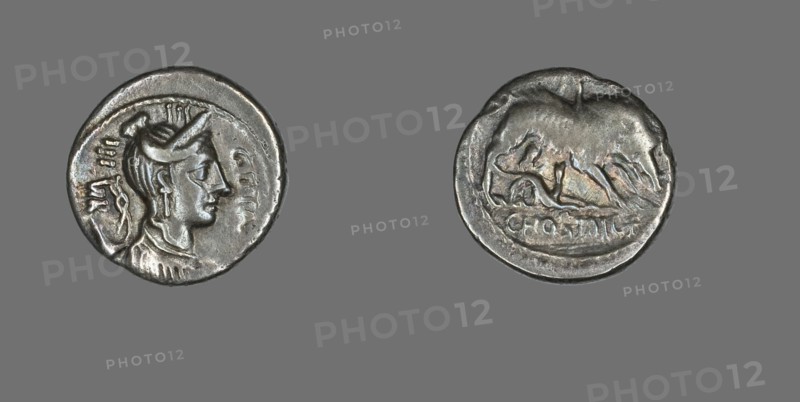 Denarius (Coin) Depicting the Goddess Diana, about 68 BCE.