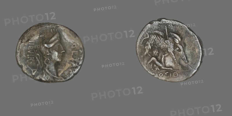 Denarius (Coin) Depicting the Goddess Diana, about 68 BCE.