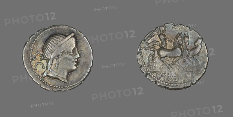Denarius Serratus (Coin) Depicting the Goddess Venus, about 79 BCE.