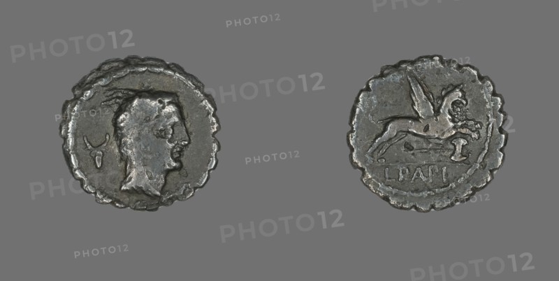 Denarius Serratus (Coin) Depicting the Goddess Juno Sospita, about 79 BCE.